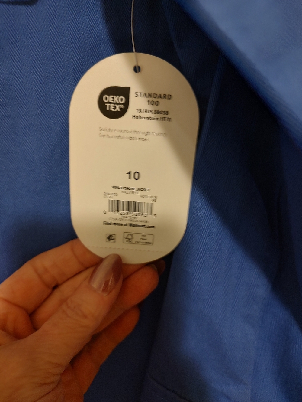 Wonder nation Blue Lightweight Zip-Up Jean Jacket - Picture 3 of 3